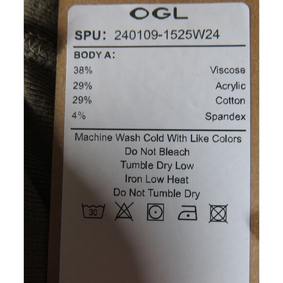 OGL EcoMousse ProWarm Surplice Wrap Look Long Sleeve Tuckable Top Size XL - Picture 10 of 11